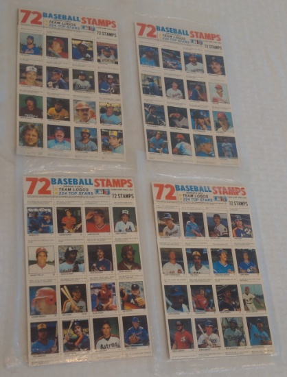 Vintage Sealed Complete 1983 Fleer Sticker Stamp Baseball Set 224 Stars HOFers