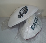 (2) Philadelphia Eagles Logo NFL Footballs Brand New Great For Autographs Signings High Retail $$