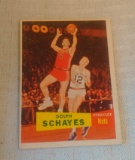 Vintage 1957 Topps NBA Basketball #13 Dolph Schayes Rookie Card RC Syracuse Nats