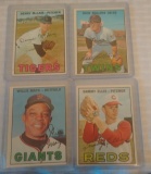 Vintage 1967 Topps Baseball Card Lot Willie Mays McLain Ellis Rollins