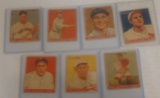 Vintage 1933 Goudey Baseball 7 Card Lot