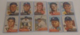 10 Vintage 1953 Topps MLB Baseball Card Lot Hoak