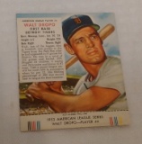 Vintage 1953 Red Man Tobacco Baseball Card w/ Tab Walt Dropo Tigers