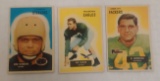 3 Vintage 1955 Bowman NFL Football Card Lot Al Carmichael Ken Snyder John Schweder