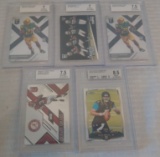 5 BGS Beckett Football GRADED Card Lot Rookies