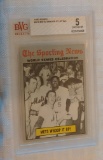 Vintage 1970 Topps Baseball Card #310 Mets World Series Beckett GRADED 5 EX