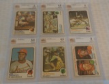6 Vintage Beckett GRADED 1973 Topps Baseball Card Lot Munson Robinson Killebrew Gibson Reggie Leader