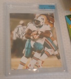 Lousaka Polite Autographed 8x10 Photo NFL Football Dolphins Beckett Slabbed JSA COA