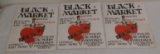 (3) Vintage Black Market Fanzine Magazine w/ Bumper Stickers Intact Rare Underground Comic Book Lot