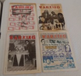 4 Rare Warning Punk Rock Hardcore Music Fanzine Magazine Lot 1980s Alaska Underground