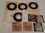 Grateful Dead Fan Club Promo Sampler 45 Single Records w/ Original Envelopes & Promo Cards Hunter