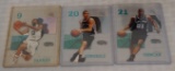 EX NBA Basketball Clear 3 Card Lot Spurs Stars Duncan Ginobli Parker