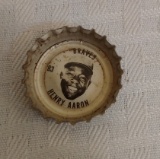 Vintage 1967 1968 Coke Baseball Metal Cap Rare Sprite Hank Aaron Braves HOF