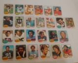 25 Vintage 1976 Topps NFL Football Card Lot w/ Stars HOFers
