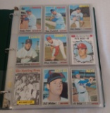 Vintage 1970 Topps MLB Baseball Card Album 288 Cards Stars HOFers