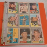 Vintage Baseball Card Album 1960s Stars HOFers Leaders 80 Cards Lower Grades