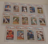 14 Different 1991 Topps Desert Shield MLB Baseball Card Lot PSA GRADED EX-MT NRMT Rare