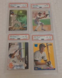 4 PSA GRADED 8 8.5 NRMT Derek Jeter Baseball Card Lot Yankees HOF