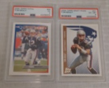 2 Tom Brady PSA GRADED NFL Football Card Lot Pair Patriots