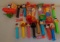Pez Dispenser Lot w/ Snoopy Red Baron Toy Candy Lot Do Not Eat Star Wars Looney Tunes