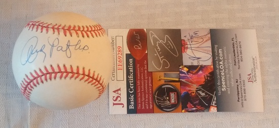 Autographed Signed ROMLB Baseball Andy Pafko Dodgers JSA COA