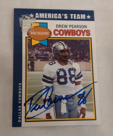 2004 Topps Certified Autographed Insert Fan Favorites NFL Cowboys Drew Pearson