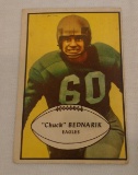 Vintage 1953 Bowman NFL Football Card #24 Chuck Bednarik Eagles HOF