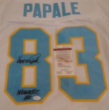 Vince Papale Autographed Signed Stitched WFL Custom NFL Football Philadelphia Bell Jersey JSA COA