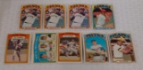 9 Vintage 1972 Topps Baseball Card Lot Stars HOFers McCovey Morgan Killebrew