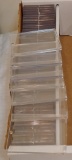 55 Used Plastic Card Storage 1 Screw Holder Case Screwdown Lot