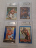 4 BGS Beckett GRADED NFL Card Lot 9 MINT Freeman Martin Refractor Rookie Atomic Green Terrell Owens