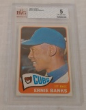 Vintage 1965 Topps Baseball Card #510 Ernie Banks Cubs HOF BGS Beckett GRADED 5 EX