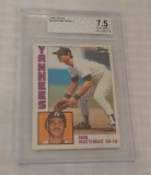 Vintage 1984 Topps Baseball Card #8 Don Mattingly RC Rookie Beckett GRADED 7.5 Yankees