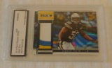 2013 Panini Rookies & Stars Manti Te'o Game Used 3 Color Patch Rookie Card 01/32 Chargers RC Slabbed