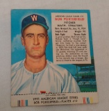 Vintage 1953 Red Man Tobacco Card w/ Tab Baseball Bob Porterfield Senators