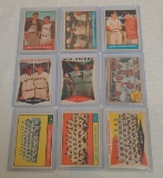 Vintage 1960s Topps Baseball Combo Card Team Lot Willie Mays Clemente