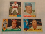 Vintage 1960 & 1961 Topps Richie Ashburn Robin Roberts Phillies Cubs HOF