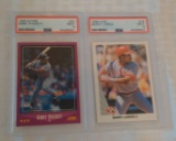 1988 Score Kirby Puckett & 1990 Leaf Barry Larkin Baseball HOF PSA GRADED 9 MINT Card Lot