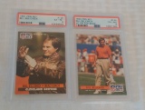 1991 & 1992 Pro Set NFL Football Card Pair Bill Belichick Cards RC Rookie PSA GRADED 6 EX-MT