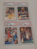 4 NBA Basketball PSA GRADED Rookie Card Lot Shaq Mourning Hardaway Webber