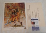 Bart Starr Autographed Signed 9x11 Litho Poster Photo Print JSA COA Packers HOF Quaker State NFL