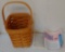 1998 Longaberger Basket American Cancer Society w/ Handle Paperwork