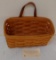 Vintage 1995 Longaberger Basket w/ Leather Handle