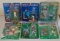 6 Baseball & Football Kenner Starting Lineup Lot MOC SLU Griffey Jr Deion Plummer Kearse