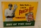 1991 Babe Ruth Tin Embossed Advertising Sign Pinch Hit Tobacco