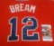 Sid Bream Autographed Signed Custom Stitched Jersey Slide Inscription Braves JSA COA