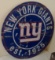 Large Wooden New York Giants NFL Football Sign Cave Decor Wall Plaque 24'' Round