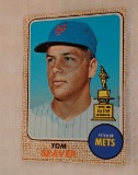 Vintage 1968 Topps Baseball #45 Tom Seaver Card 2nd Year Mets HOF Nice