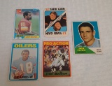 5 Vintage NFL Football Card Lot w/ 1981 Topps Coke Art Monk Rookie RC Bradshaw Butkus & More