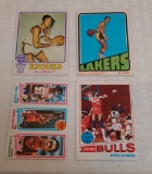 4 Vintage NBA Basketball Topps Cards Malone Gilmore Bradley & More Nice